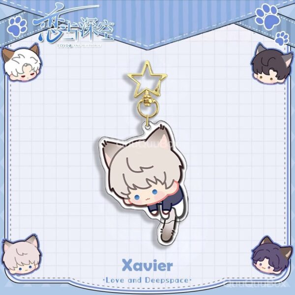 Llavero Xavier con cola de gatito de Love and Deepspace