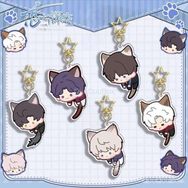 Llaveros gatitos Love and Deepspace