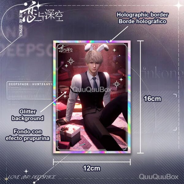 tarjetas holograficas coleccionables de Love and Deepspace