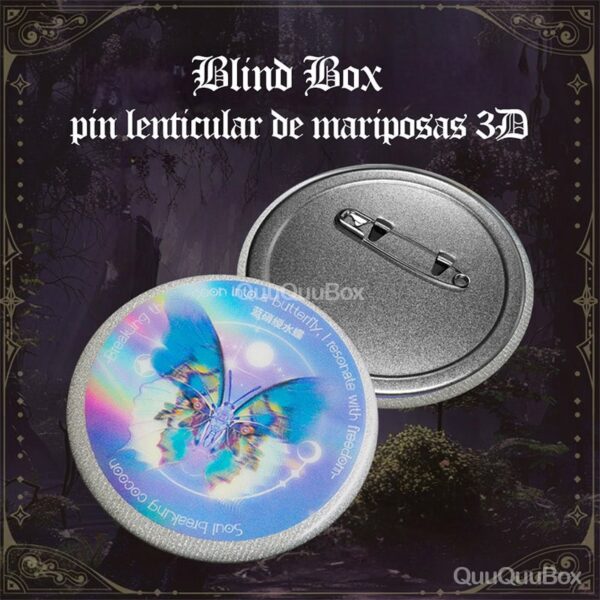 MB-000007-03 🦋 Blind Box–Pin Lenticular de Mariposas 3D🦋