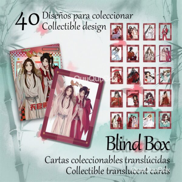Blind Box cartas translúcidas TGCF