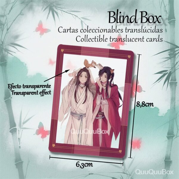 Blind Box cartas translúcidas TGCF