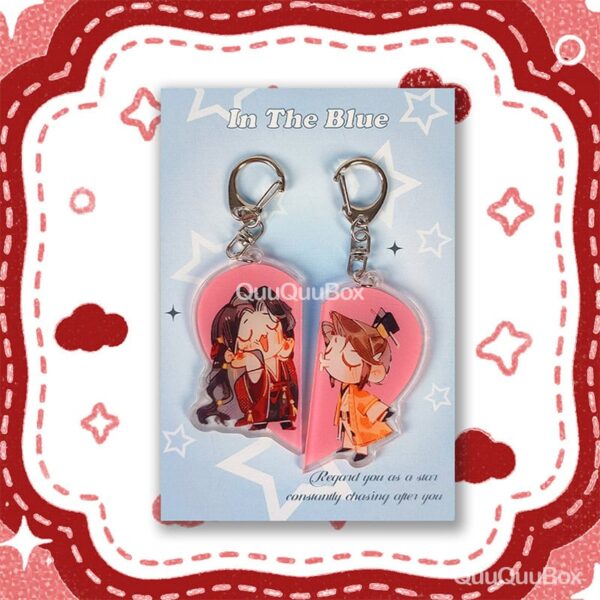 Set llavero corazón MC y LiuBian