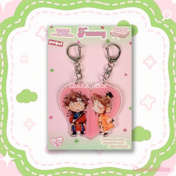 Set llavero corazon MC y SunCE