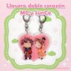 Set llavero corazon MC y SunCE