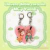 Set llavero corazón MC y YuanJi