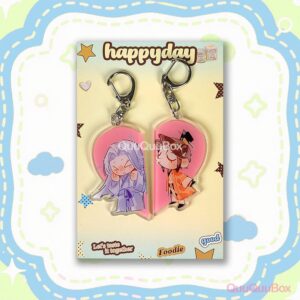 zuoci-04 Set llavero corazon MC y ZuoCi