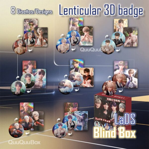 Blind Box LaDS pin lenticular 3D
